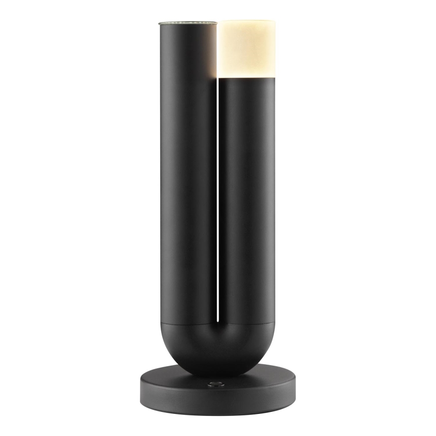 Brilliant - SAYU įkraunama, jutiklinė, reguliuojama lauko stalinė lempa LED/2,5W/5V 2700K 2600 mAh IP44 juoda
