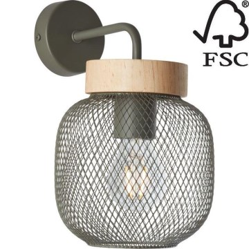 Brilliant - Sieninis šviestuvas GIADA 1xE27/40W/230V žalia - FSC sertifikuota