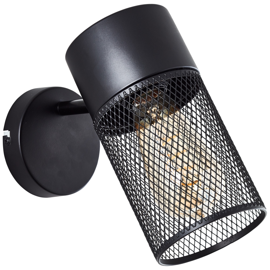 Brilliant - Sieninis taškinis šviestuvas KAMOLO 1xE27/40W/230V juodas