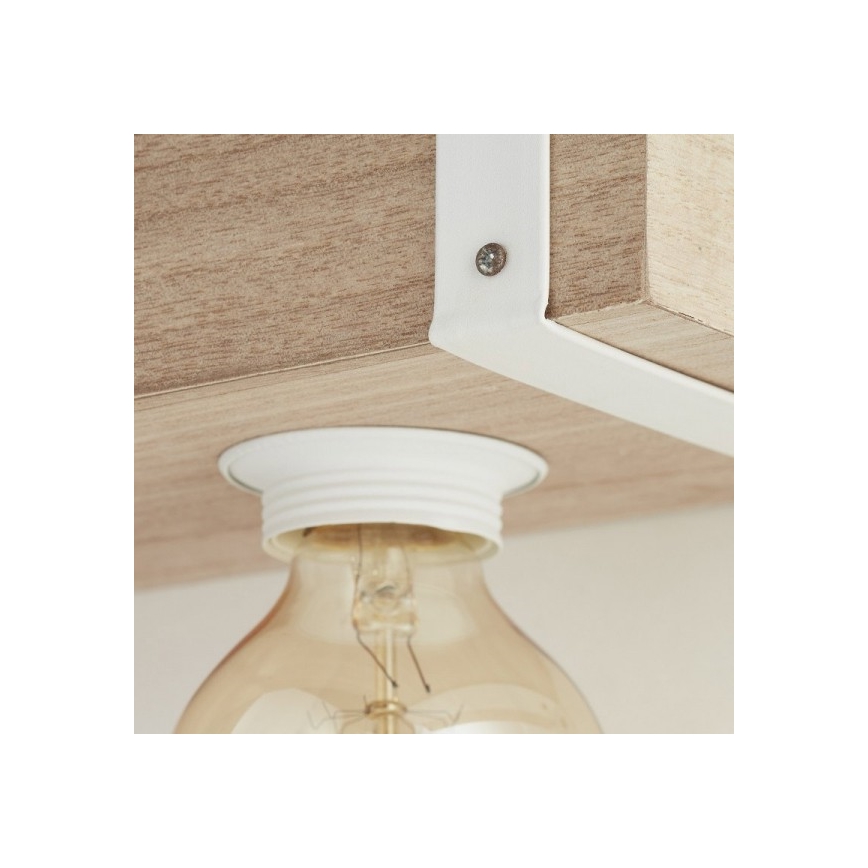Brilliant  - Sietynas ant virvelės WHITEWOOD 5xE27 / 30W / 230V