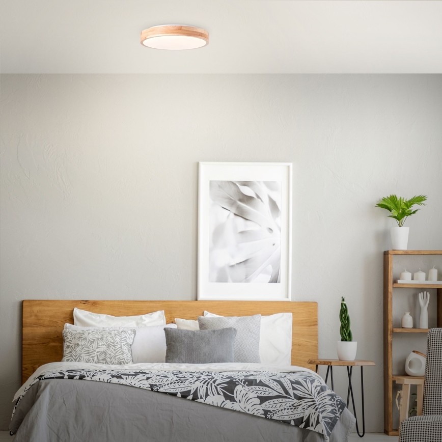 Brilliant - SLIMLINE LED lubinis šviestuvas LED/24W/230V Ø 34,5 cm, iš kaučiukmedžio