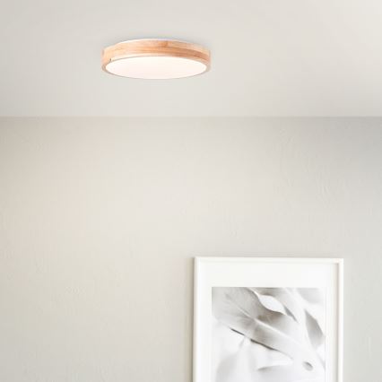 Brilliant - SLIMLINE LED lubinis šviestuvas LED/24W/230V Ø 34,5 cm, iš kaučiukmedžio