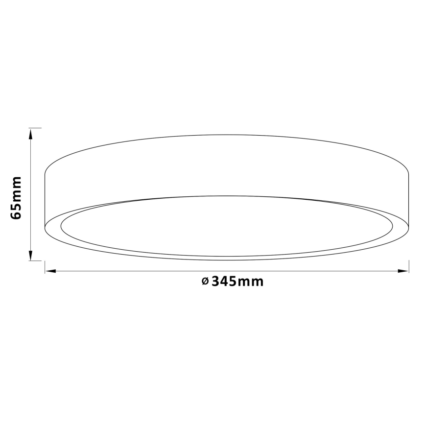 Brilliant - SLIMLINE LED lubinis šviestuvas LED/24W/230V Ø 34,5 cm, iš kaučiukmedžio