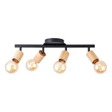 Brilliant - taškinis šviestuvas 4xE27/28W/230V, iš bambuko