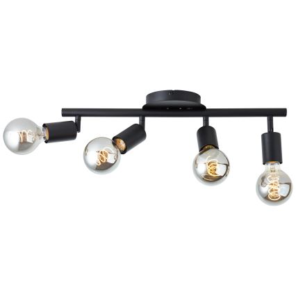 Brilliant - Taškinis šviestuvas 4xE27/28W/230V juodas