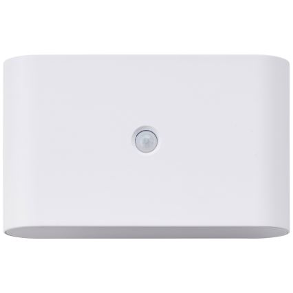 Brilliant - LED lauko įkraunamas sieninis šviestuvas su jutikliu XINO LED/3W/5V 3600 mAh IP44 baltas