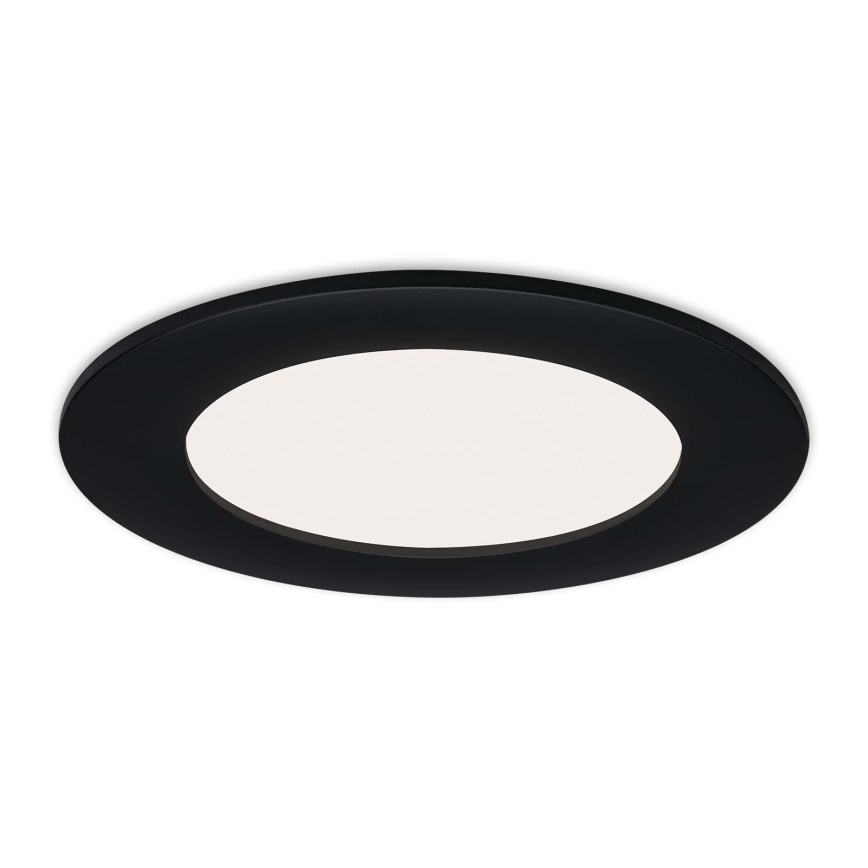 Brilo - Rinkinys (3 vnt.) LED vonios įleidžiamų šviestuvų FLAT LED/6W/230V IP44, juodos