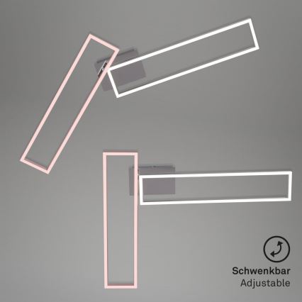 Brilo 3158-018 - LED Pritemdomas tvirtinamas sietynas FRAME 2xLED/20W/230V 2700-5000K Wi-Fi Tuya + nuotolinio valdymo pultas