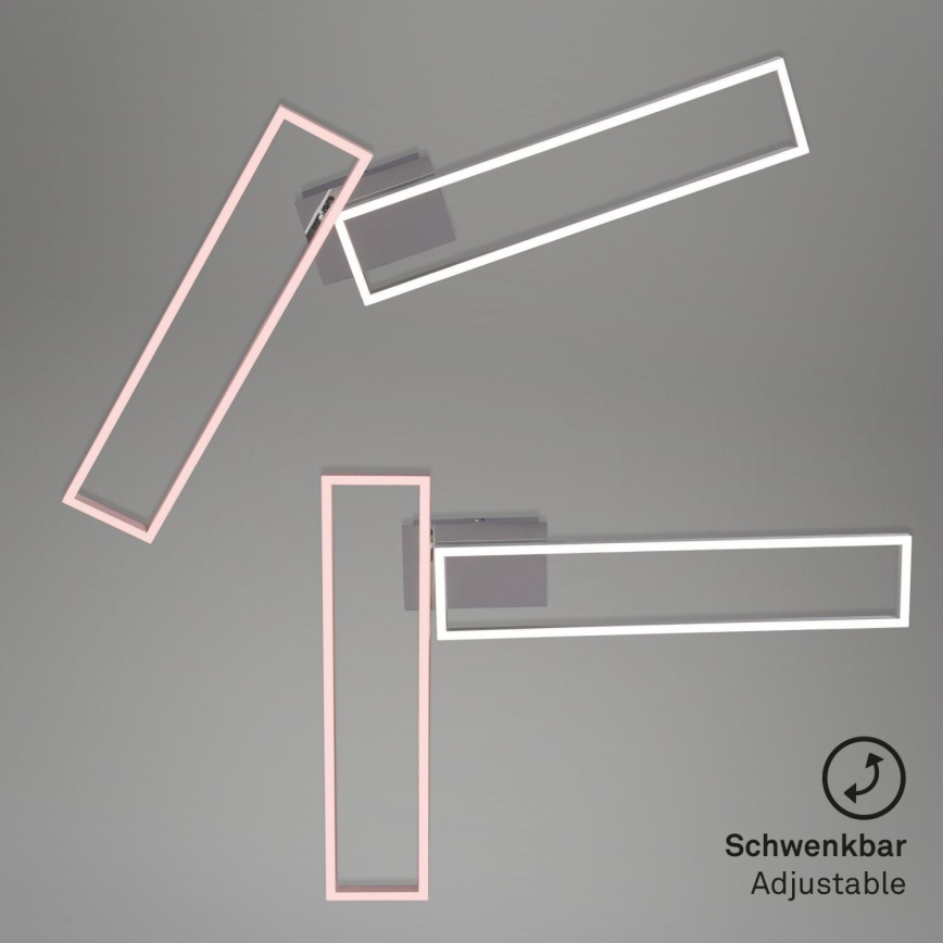 Brilo 3158-018 - LED Pritemdomas tvirtinamas sietynas FRAME 2xLED/20W/230V 2700-5000K Wi-Fi Tuya + nuotolinio valdymo pultas