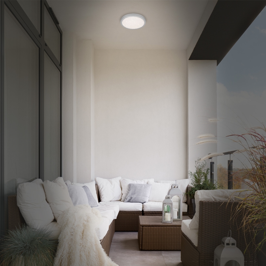 Brilo 3649-014 - LED lubinis vonios šviestuvas RUNA LED/18,5W/230V IP44 sidabras