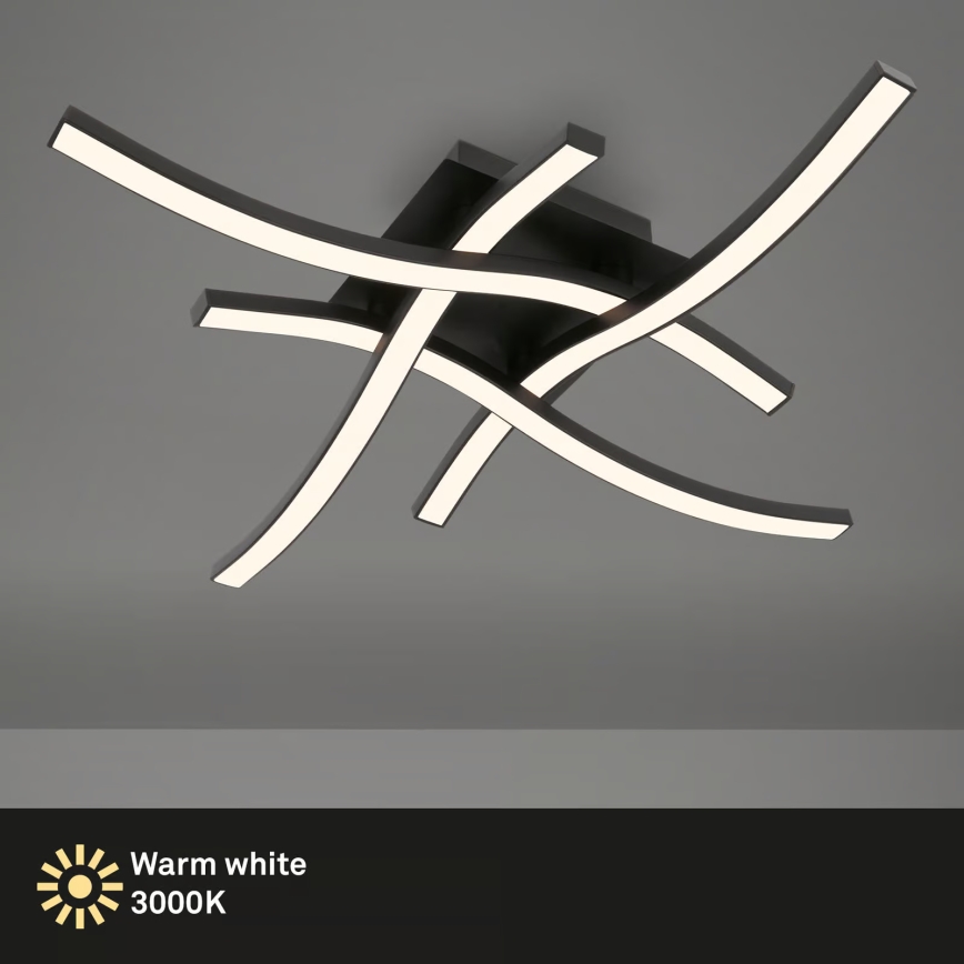 Brilo 3677-045 - LED lubinis šviestuvas LED/14,4W/230V juodas