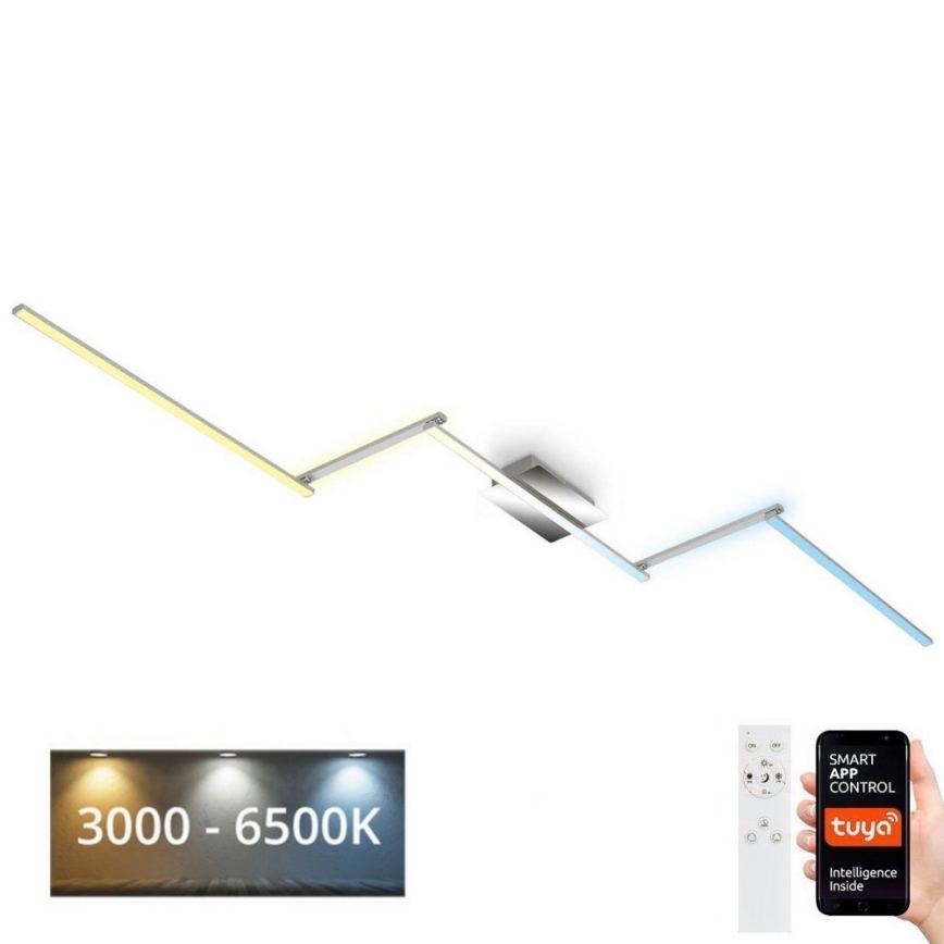 Brilo 3737-018 - LED Pritemdomas lubinis šviestuvas SMART LED/24W/230V 3000-6500K Wi-Fi Tuya + nuotolinio valdymo pultas