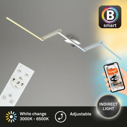 Brilo 3737-018 - LED Pritemdomas lubinis šviestuvas SMART LED/24W/230V 3000-6500K Wi-Fi Tuya + nuotolinio valdymo pultas