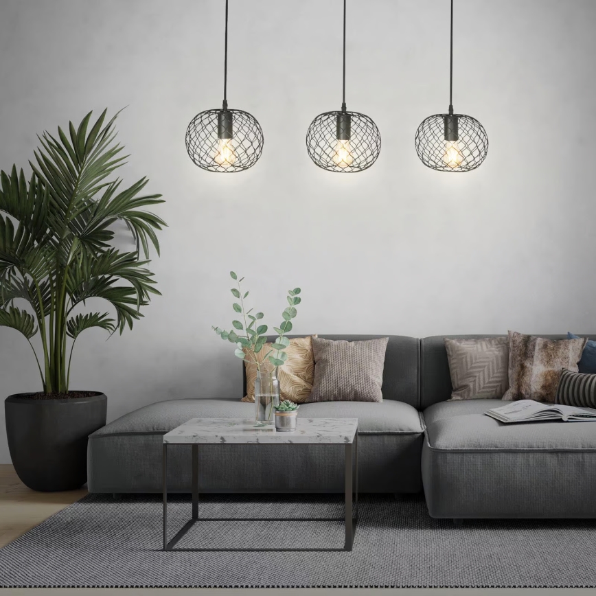 Brilo 4037-035 - Pakabinamas šviestuvas ant laido WINKI 3xE27/40W/230V