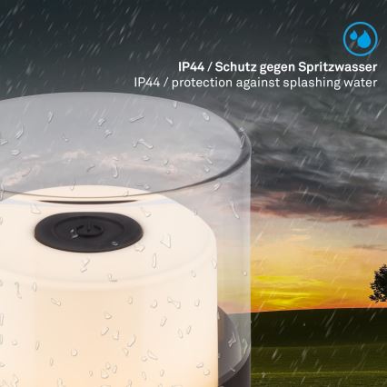 Brilo - dimeriuojama lauko įkraunama stalinė LED lempa LILET LED/2W/5V IP44