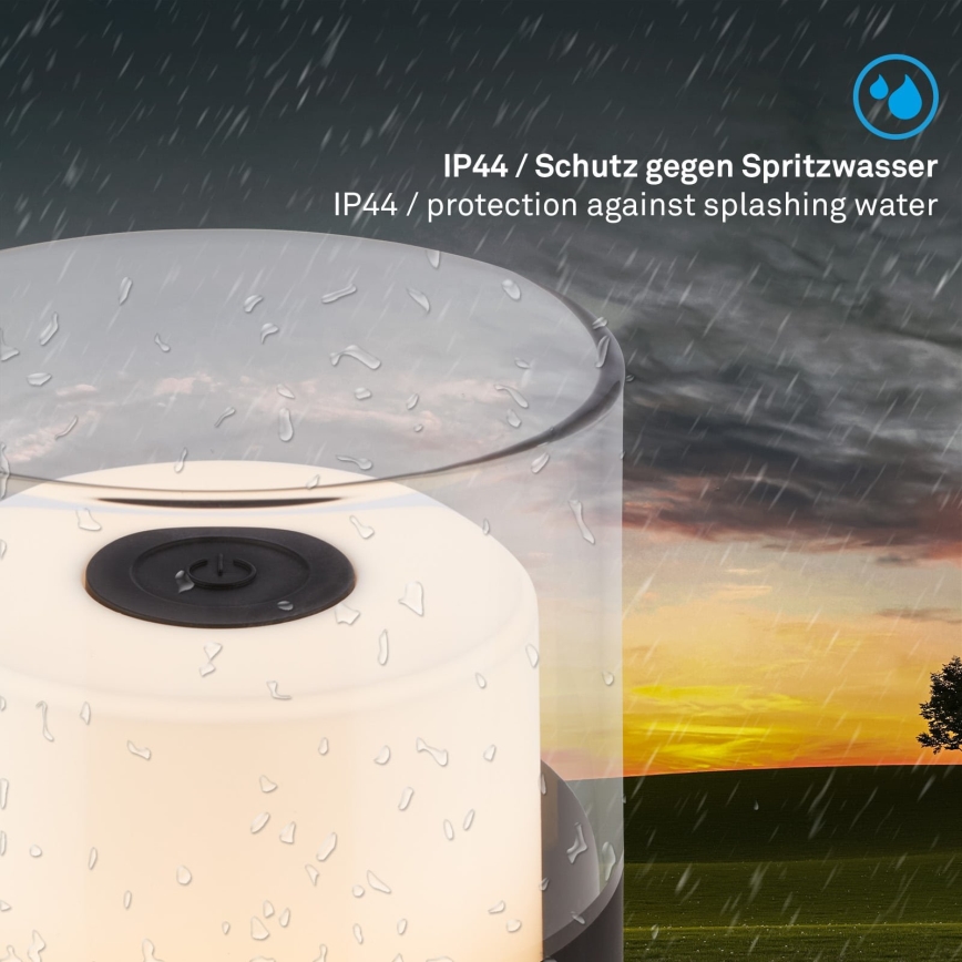 Brilo - dimeriuojama lauko įkraunama stalinė LED lempa LILET LED/2W/5V IP44