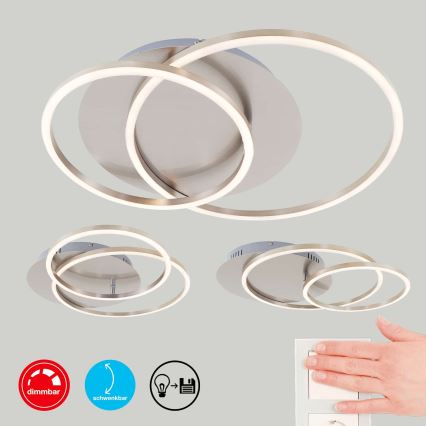 Brilo - Dimeriuojamas LED lubinis šviestuvas FRAMES LED/14W/230V + LED/22W 3000K