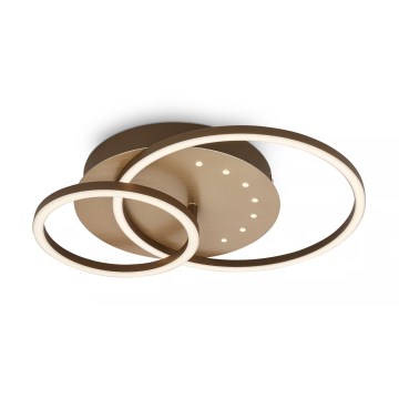 Brilo - Dimeriuojamas LED lubinis šviestuvas LED/26W/230V 3000K rudas