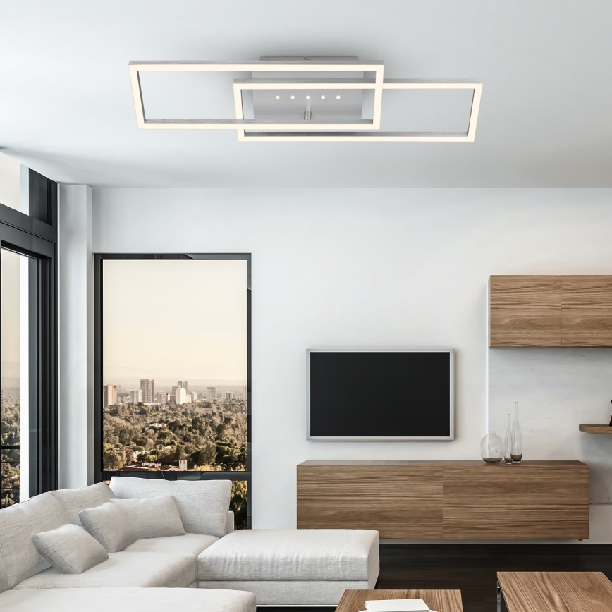 Brilo - dimeriuojamas LED lubų šviestuvas LED/30W/230V 3000K matinis chromas