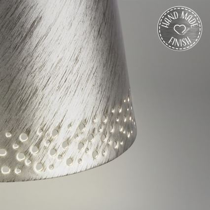 Brilo - LED su reguliuojamu ryškumu įkraunama jutiklinė lauko stalinė lempa KIKI LED/2,6W/5V IP44 2600 mAh sidabrinė