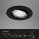 Brilo - KOMPLEKTAS 3x LED įleidžiamas lubinis vonios šviestuvas 1xGU10/5W/230V IP23 juoda