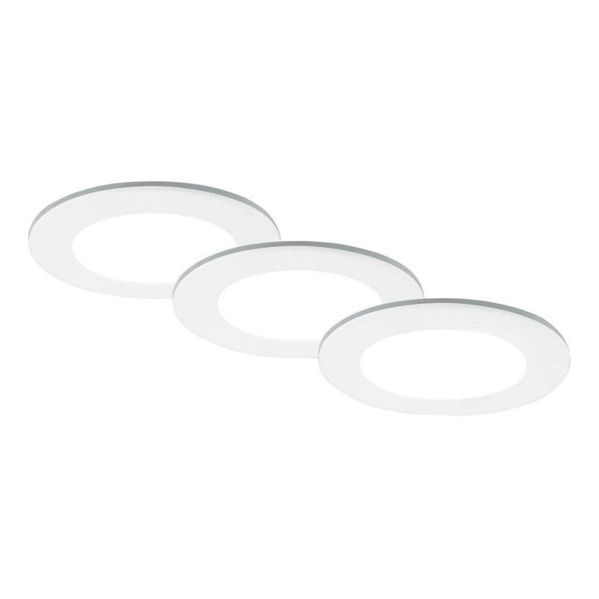Brilo - KOMPLEKTAS 3x LED įleidžiamas lubinis vonios šviestuvas LED/4W/230V IP44 3000/4000K balta