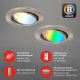 Brilo - KOMPLEKTAS 3x LED RGBW Dimbare Badkamer lempa 1xGU10/4,9W/230V 2700-6500K Wi-Fi Tuya IP23 + nuotolinio valdymo pultas