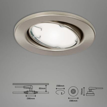 Brilo - KOMPLEKTAS 3x LED RGBW Dimbare Badkamer lempa 1xGU10/4,9W/230V 2700-6500K Wi-Fi Tuya IP23 + nuotolinio valdymo pultas