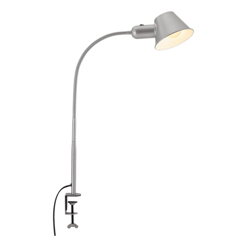Brilo - Lankstus Stalinis šviestuvas su segtuku 1xE27/10W/230V sidabras