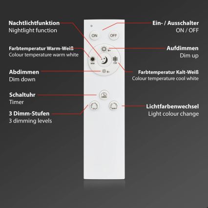 Brilo - LED Pritemdomas lubų šviestuvas FRAME LED/50W/230V 2700-6500K 72,4x72,4cm juoda Wi-Fi Tuya + nuotolinis valdymas
