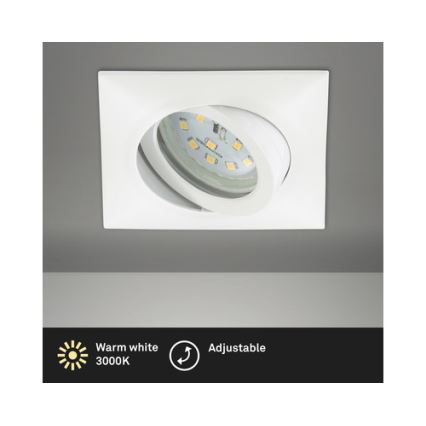 Brilo - LED įleidžiamas lubinis vonios šviestuvas LED/5W/230V IP23 balta