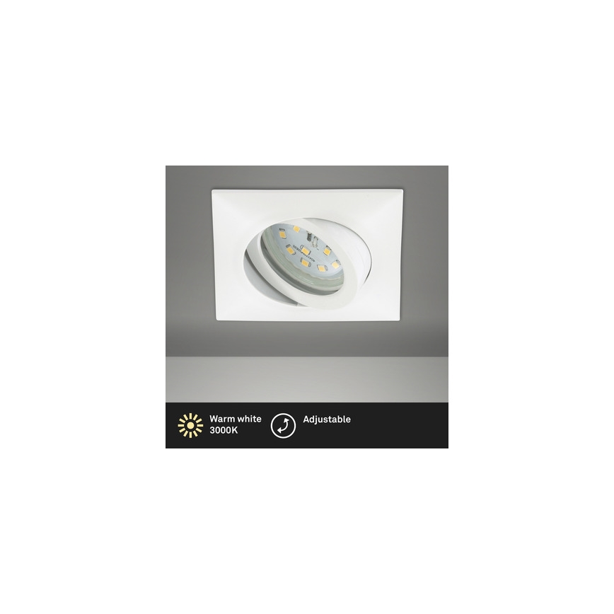 Brilo - LED įleidžiamas lubinis vonios šviestuvas LED/5W/230V IP23 balta