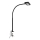 Brilo - LED Lankstus Stalinis šviestuvas su segtuku TRASNA LED/7,5W/230V juoda