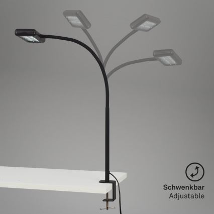 Brilo - LED Lankstus Stalinis šviestuvas su segtuku TRASNA LED/7,5W/230V juoda