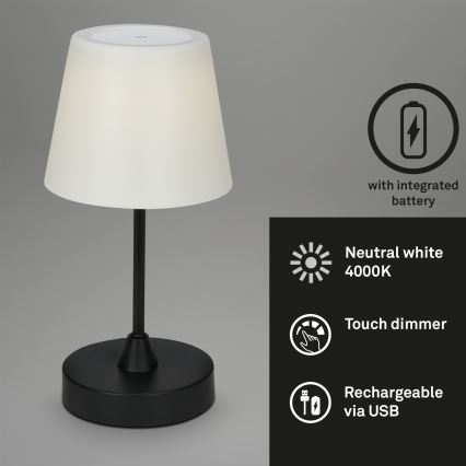 Brilo - LED Lauko pritemdomas įkraunamas lempa LED/3W/5V IP44 2000 mAh