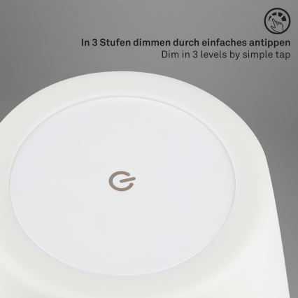 Brilo - LED Lauko pritemdomas įkraunamas lempa LED/3W/5V IP44 2000 mAh