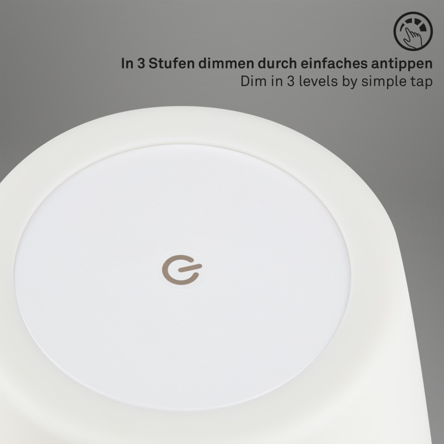 Brilo - LED Lauko pritemdomas įkraunamas lempa LED/3W/5V IP44 2000 mAh