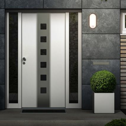 Brilo - lauko sieninis LED šviestuvas su judesio ir sutemų jutikliu RUCH LED/12W/230V IP65 juodas