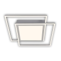 Brilo - LED lubinis šviestuvas 2xLED/16W/230V + LED/19W 51,5x51,5 cm matinis chromas
