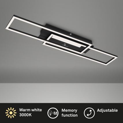 Brilo - LED lubinis šviestuvas FRAME 2xLED/20W/230V juodas