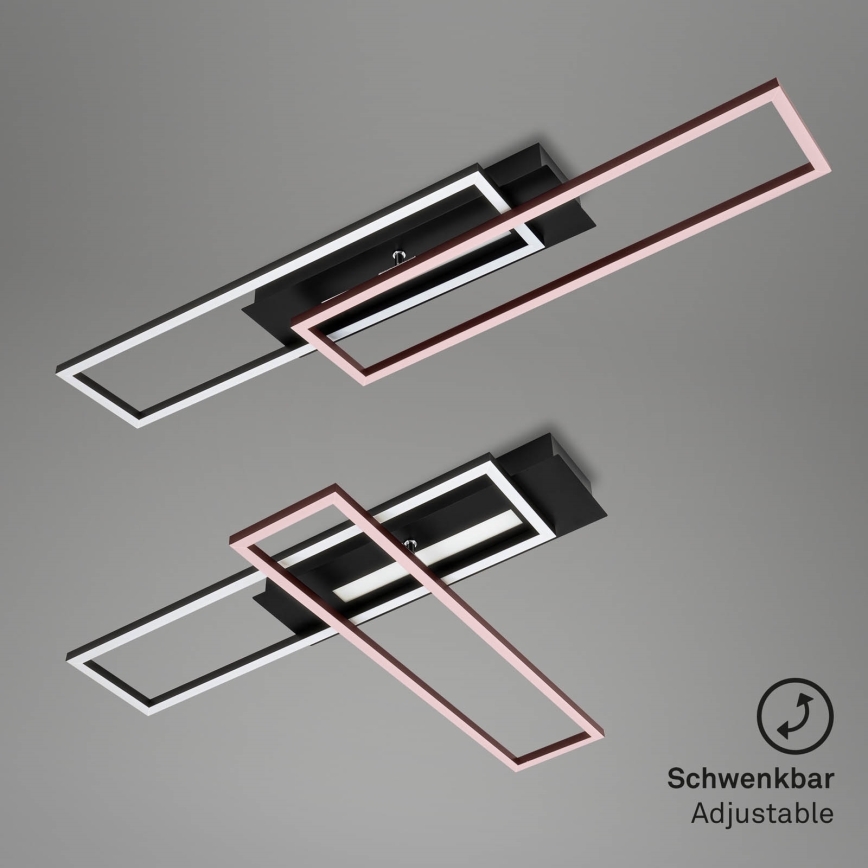 Brilo - LED lubinis šviestuvas FRAME 2xLED/20W/230V juodas