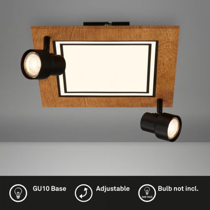 Brilo - LED lubinis šviestuvas LED/12W/230V + 2xGU10/9W 3000K