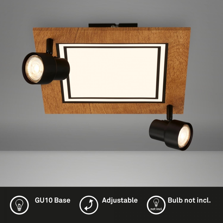 Brilo - LED lubinis šviestuvas LED/12W/230V + 2xGU10/9W 3000K