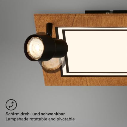 Brilo - LED lubinis šviestuvas LED/12W/230V + 2xGU10/9W 3000K