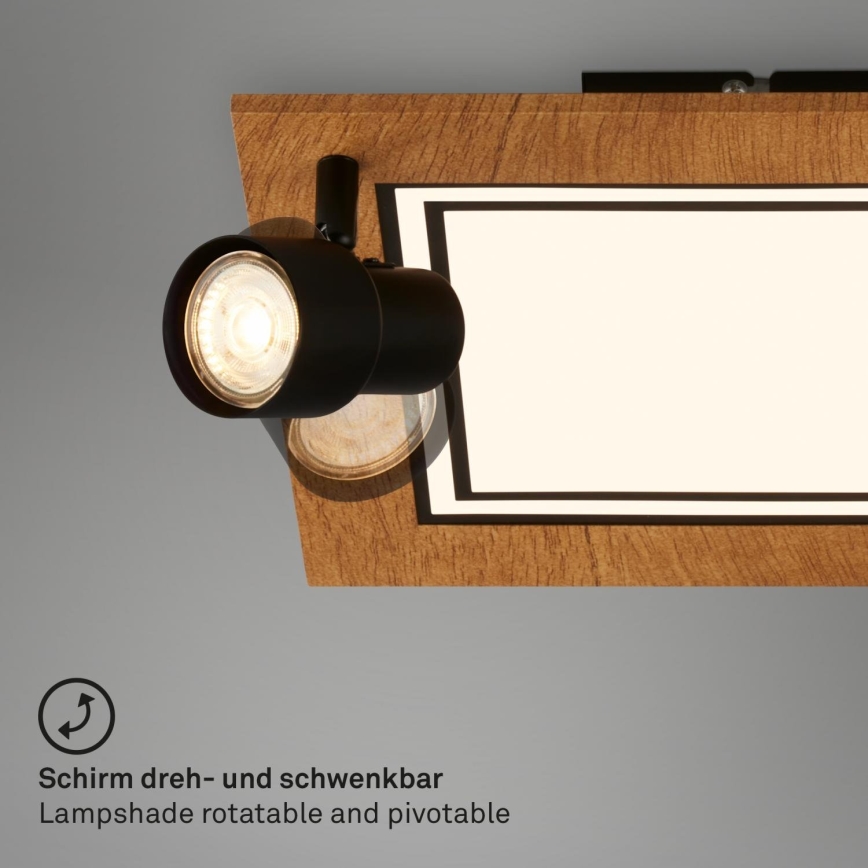 Brilo - LED lubinis šviestuvas LED/12W/230V + 2xGU10/9W 3000K