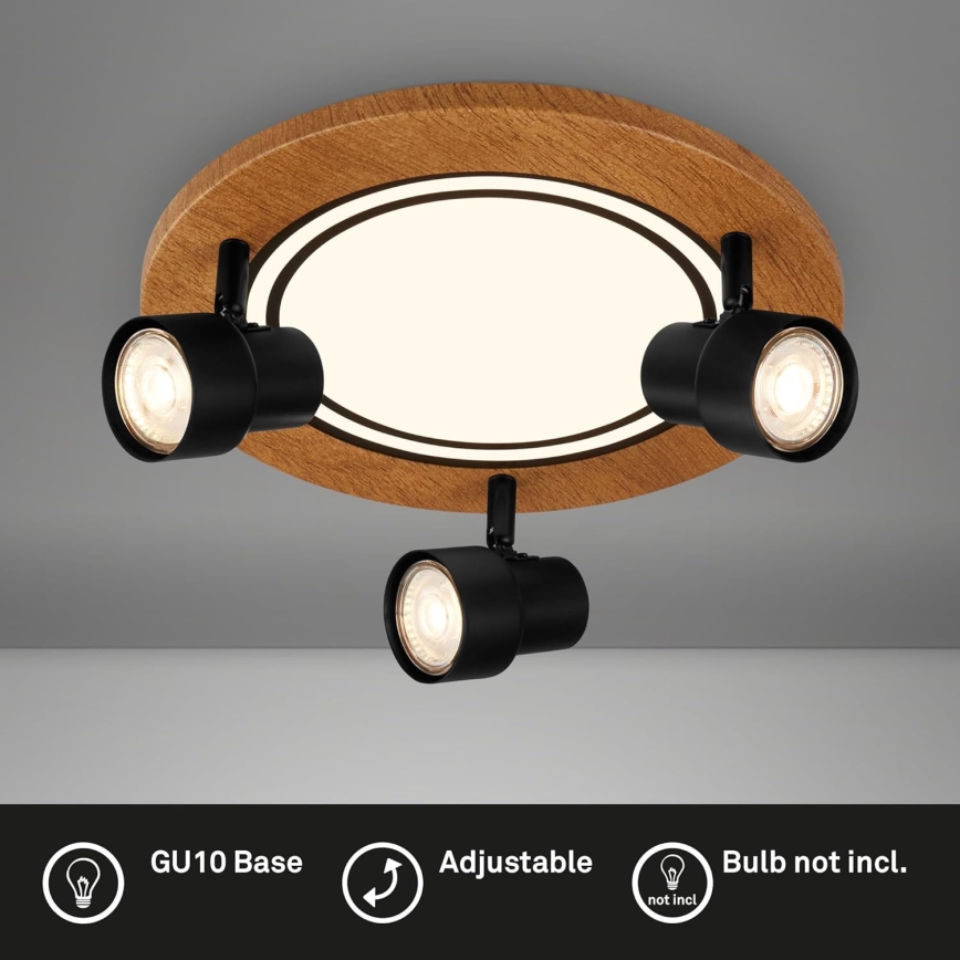 Brilo - LED lubinis šviestuvas LED/12W/230V + 3xGU10/9W 3000K