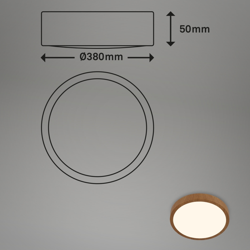 Brilo - LED lubinis šviestuvas RUNA LED/24W/230V