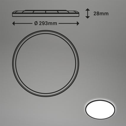 Brilo - LED lubinis šviestuvas SLIM LED/18W/230V diametras 29,3 cm