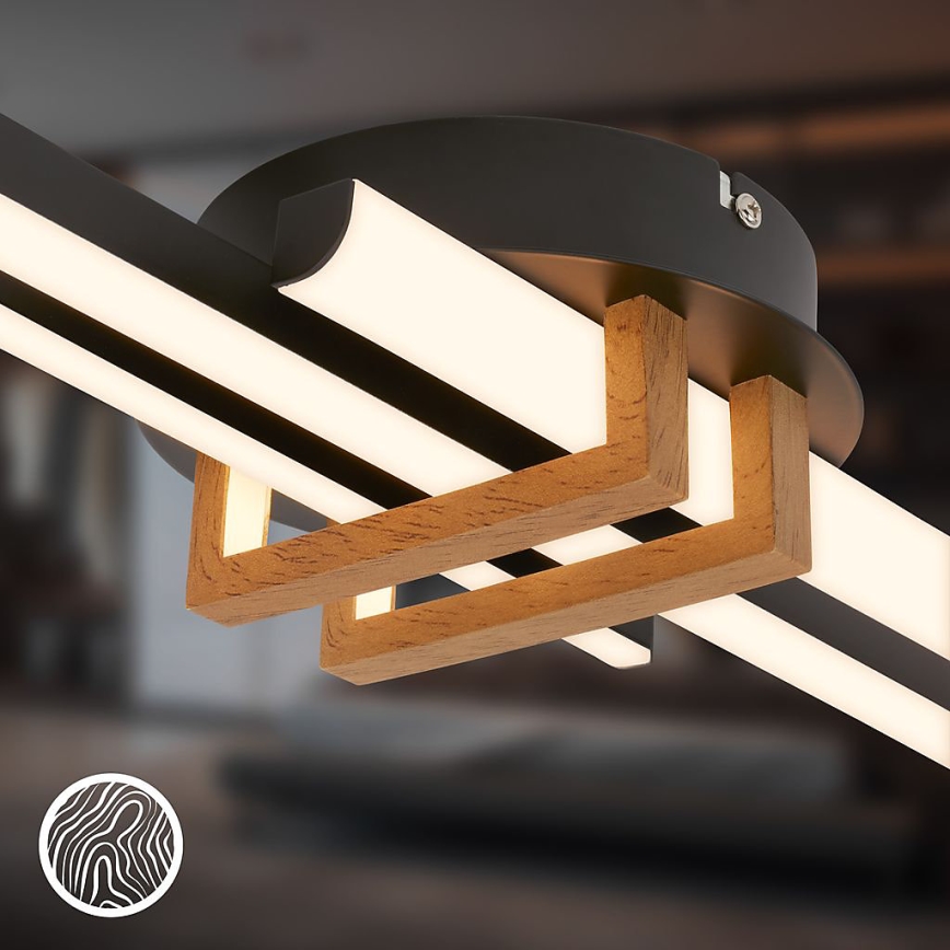 Brilo - LED lubinis šviestuvas TINKA LED/21W/230V 3000K juodas