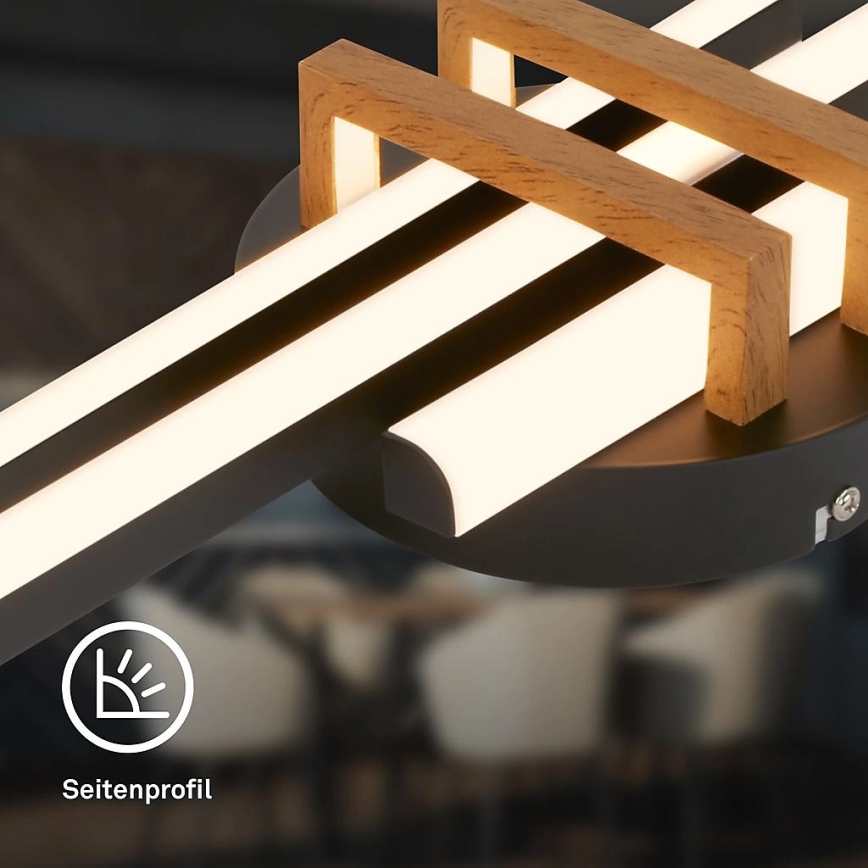 Brilo - LED lubinis šviestuvas TINKA LED/21W/230V 3000K juodas